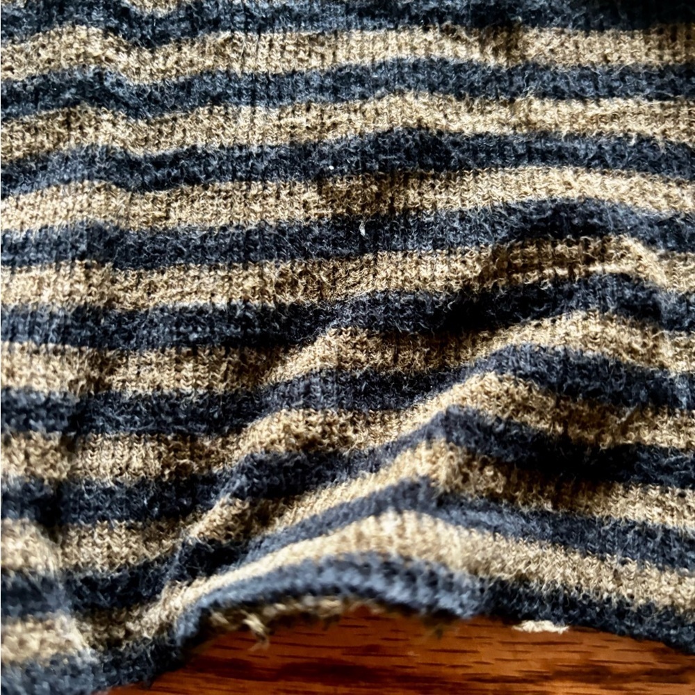 Vince Striped Sweater - Pima Cotton - Medium - Picture 3 of 8